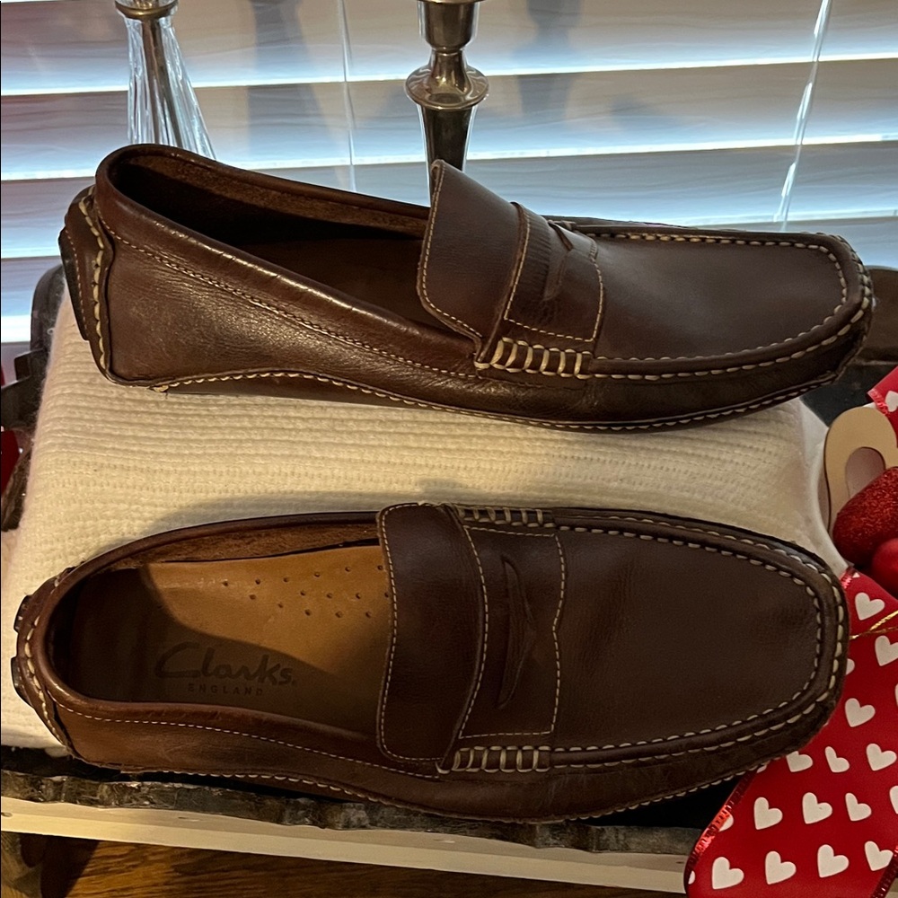 Clarks Men's Dark Brown Leather Loafers